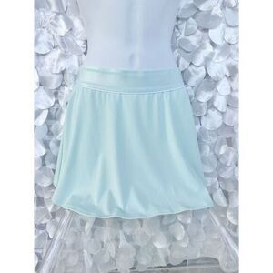 Nike Dri-Fit Long Golf SKORT Tennis Pickleball Turquoise Blue NWOT MID RISE